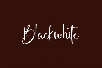 Blackwhite Free Font