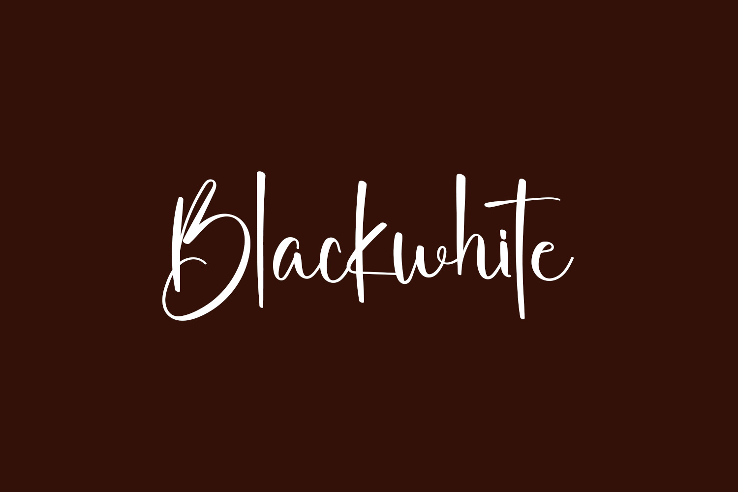 Blackwhite Free Font