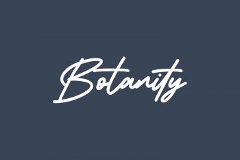 Botanity Free Font