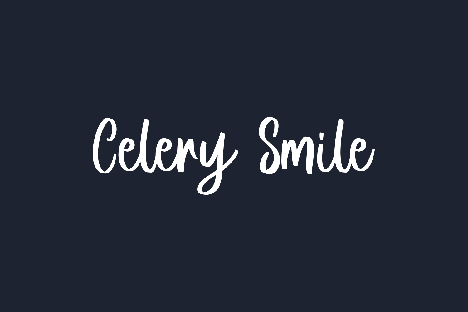 Celery Smile Free Font