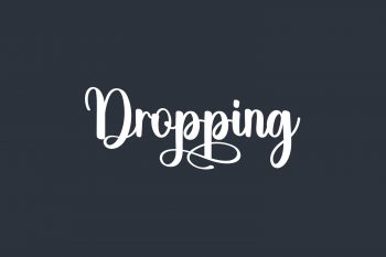 Dropping Free Font