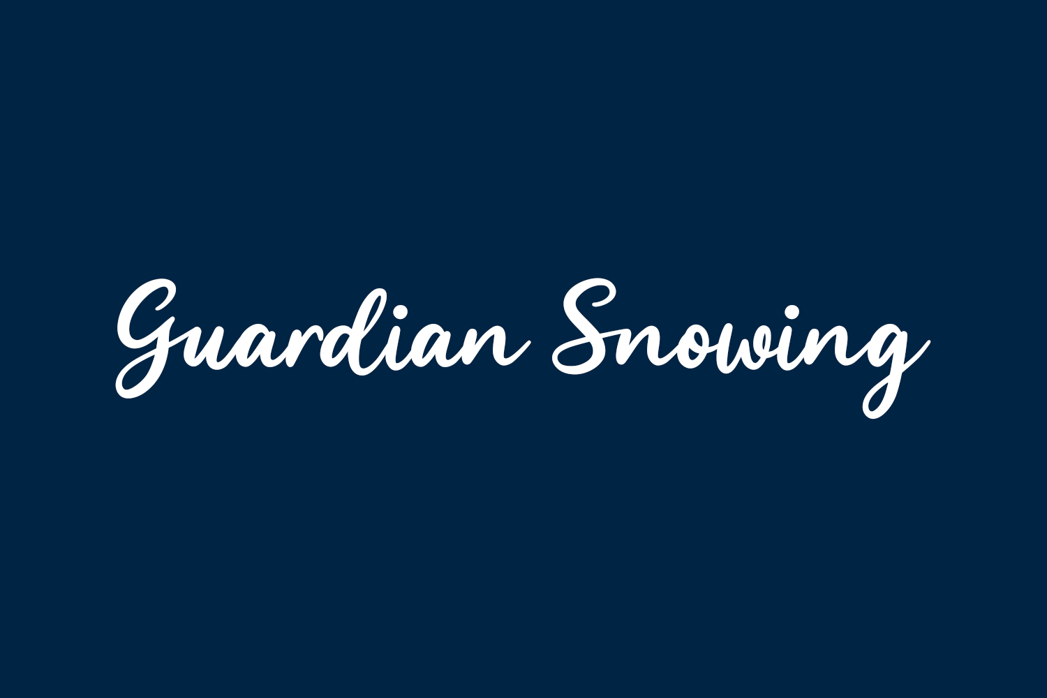 Guardian Snowing