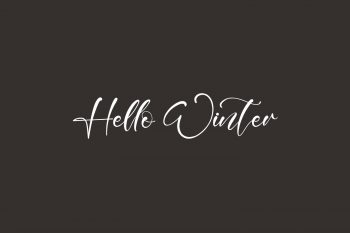 Hello Winter Free Font