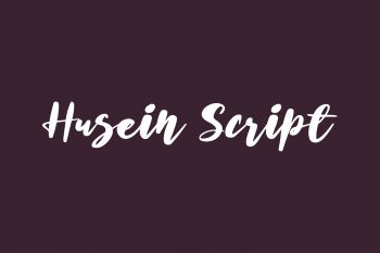 Husein Script Free Font