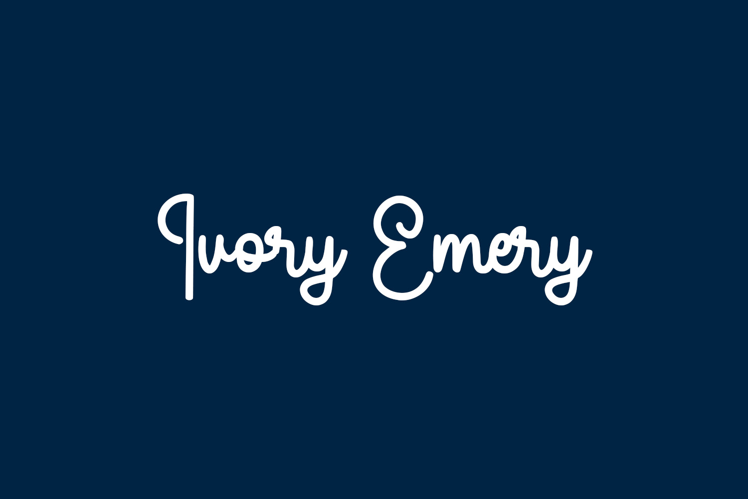 Ivory Emery Free Font