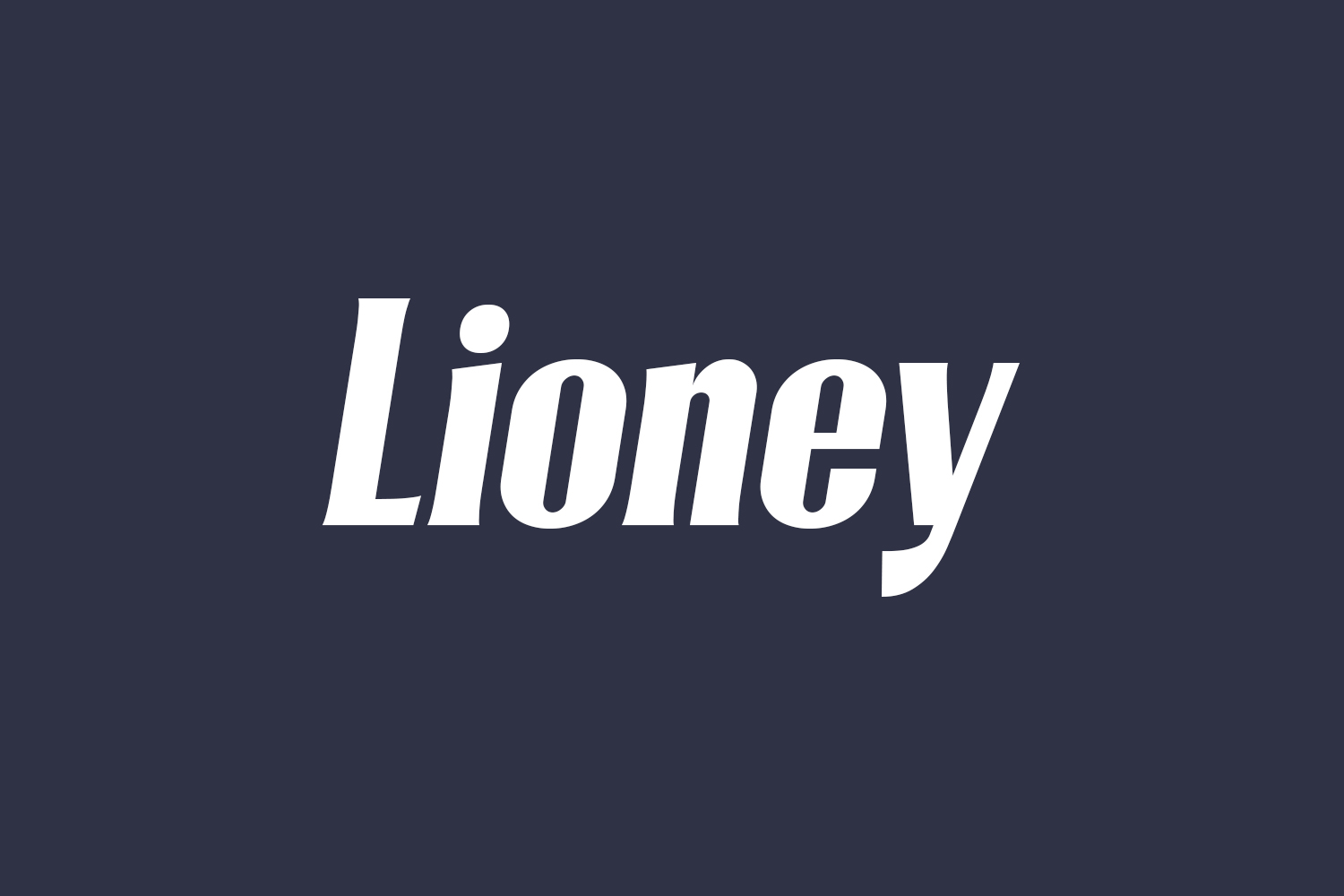 Lioney Free Font
