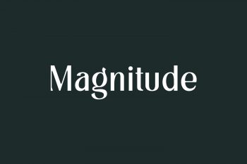 Magnitude Free Font