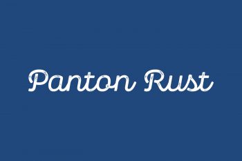 Panton Rust Free Font