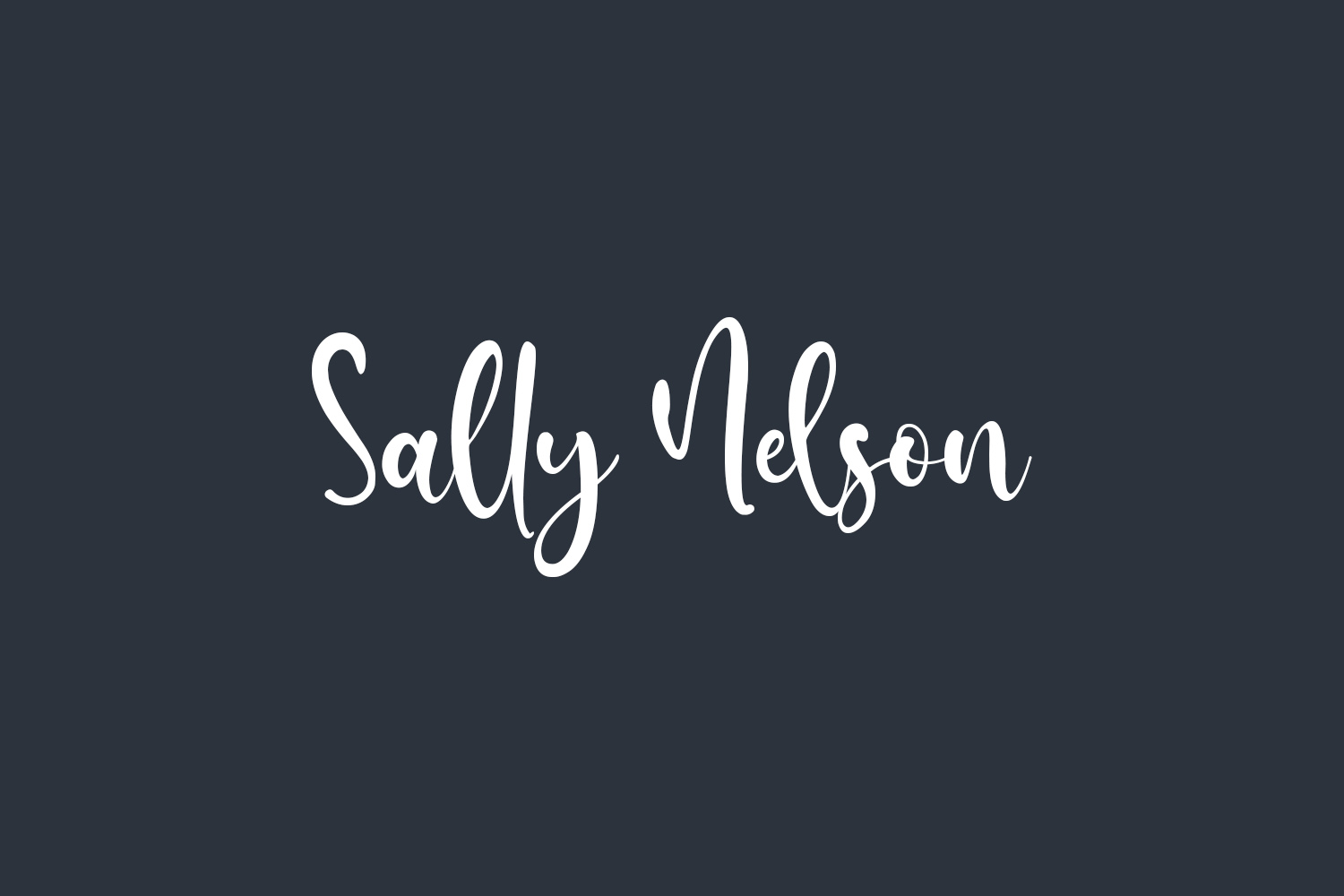 Sally Nelson Free Font