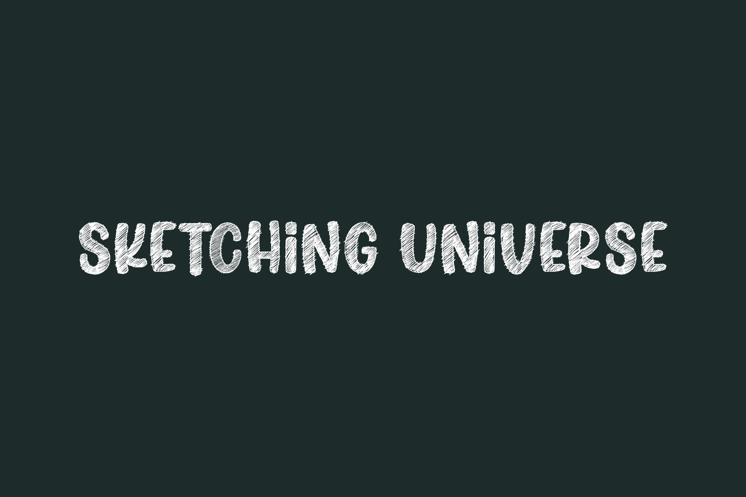 Sketching Universe Free Font