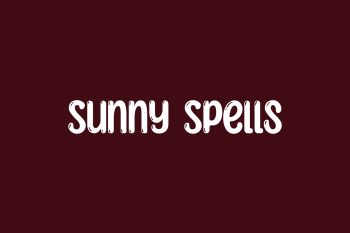 Sunny Spells Free Font