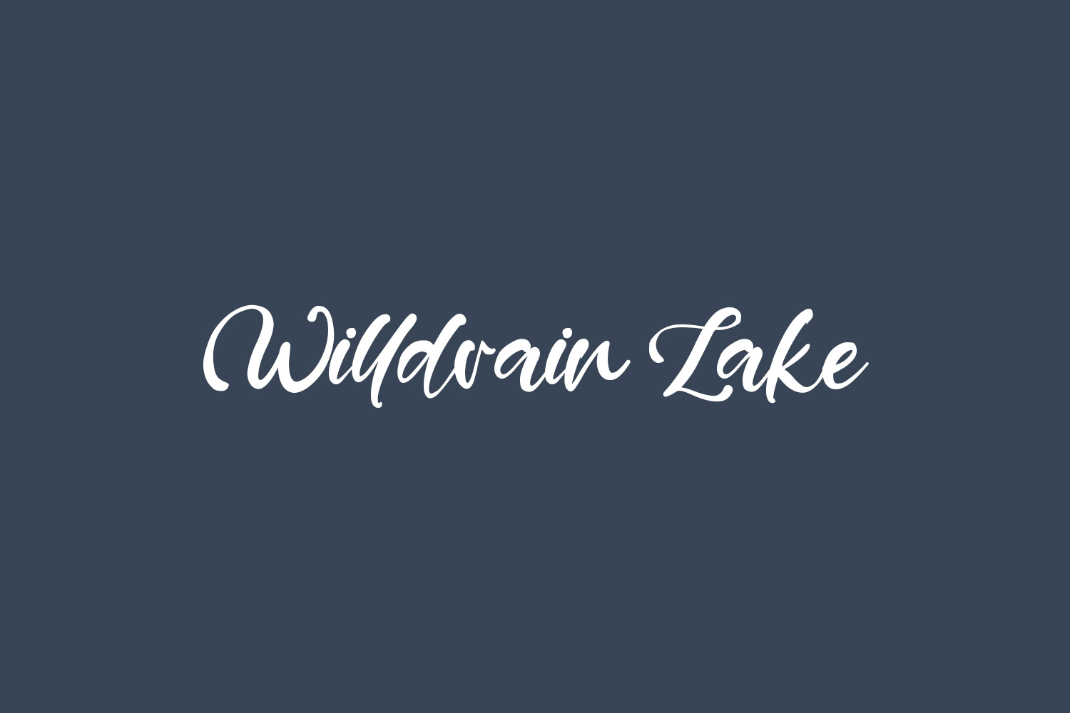 Willdrain Lake Free Font