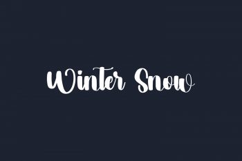 Winter Snow Free Font
