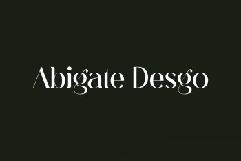 Abigate Desgo Free Font