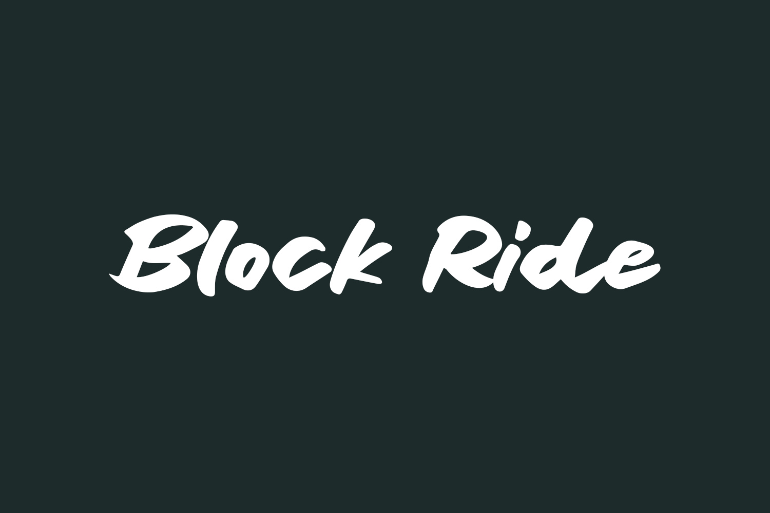 Block Ride Free Font