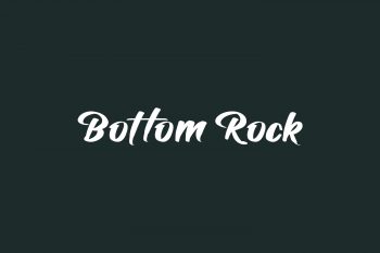 Bottom Rock Free Font