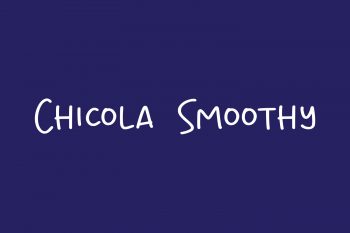 Chicola Smoothy Free Font