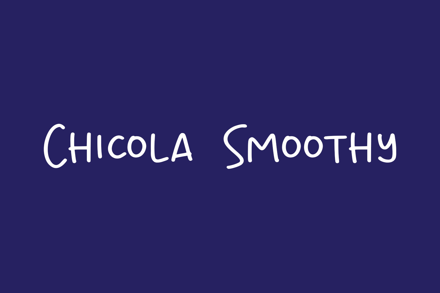 Chicola Smoothy Free Font