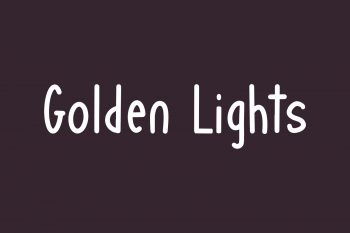 Golden Lights Free Font