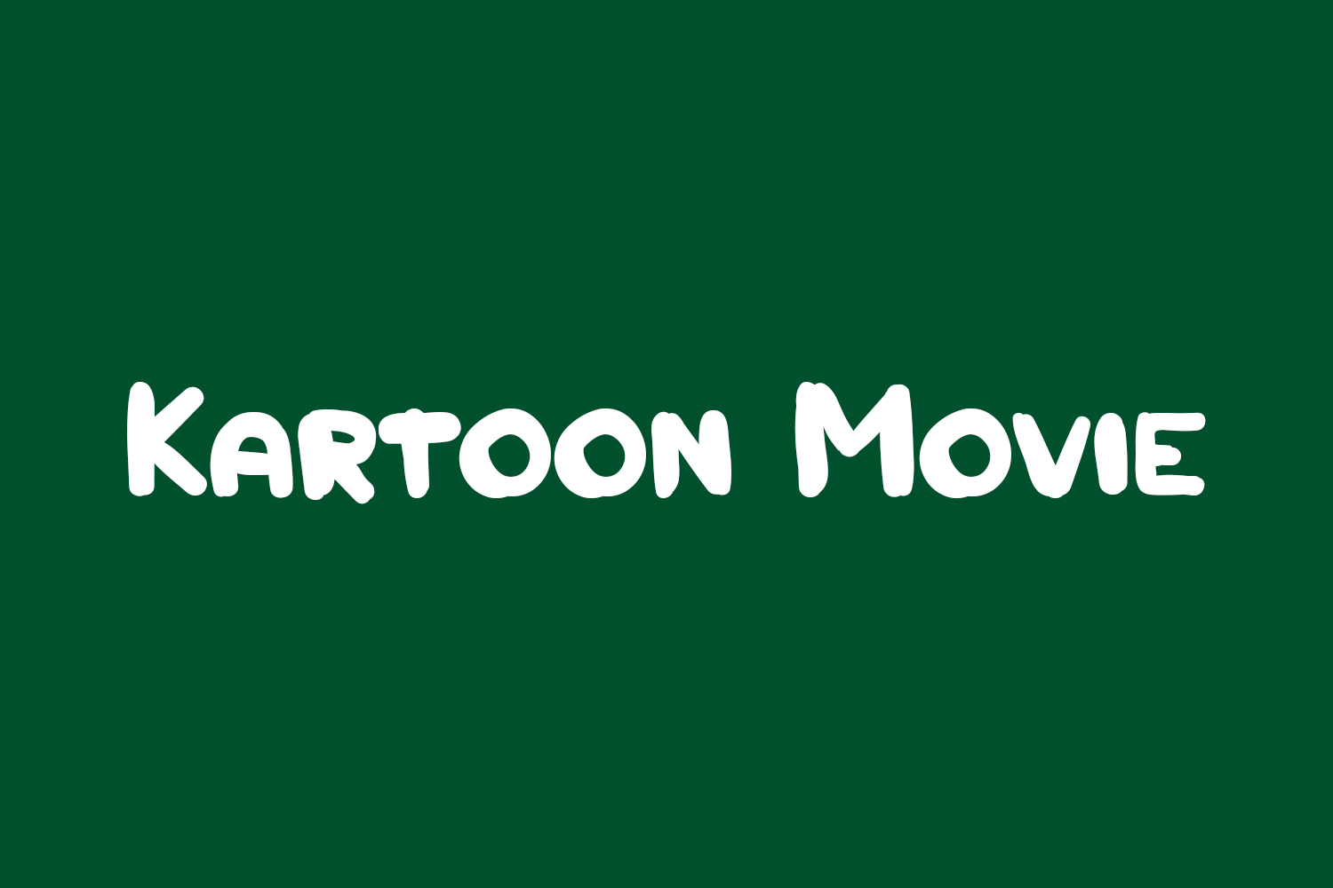 Kartoon Movie Free Font