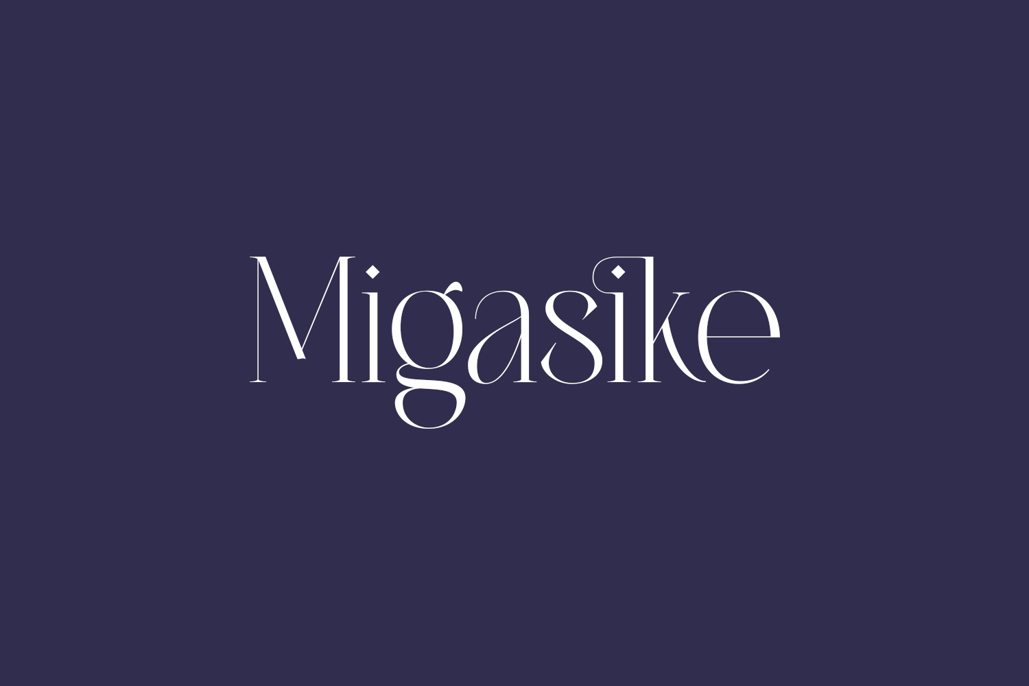 Migasike Free Font