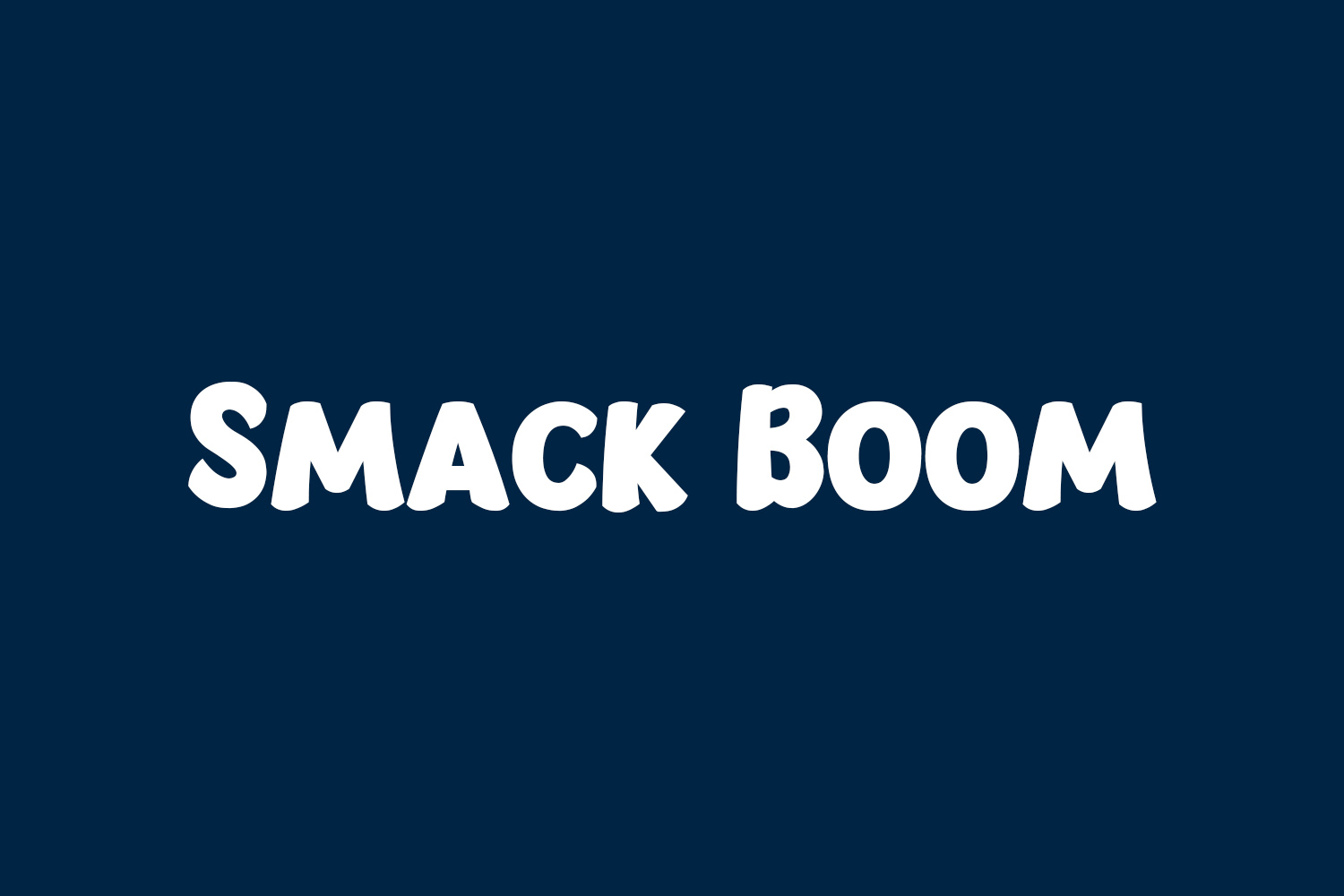 Smack Boom Free Font
