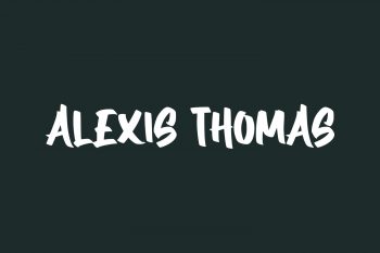 Alexis Thomas Free Font