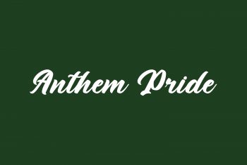 Anthem Pride Free Font