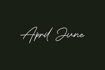 April June Free Font