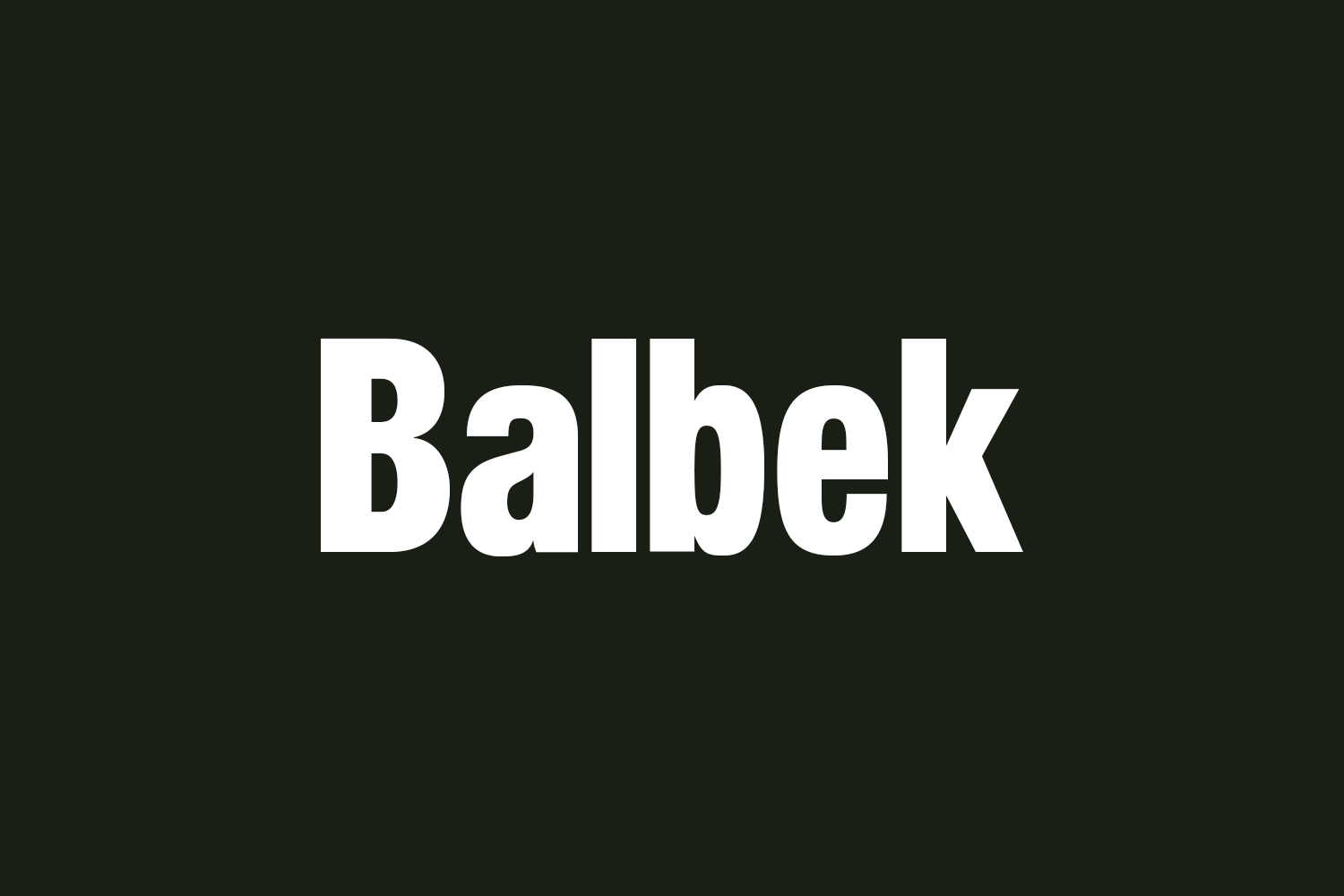 Balbek Free Font