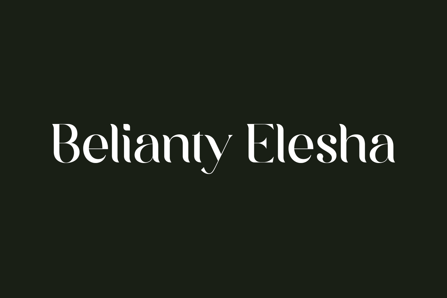 Belianty Elesha Free Font