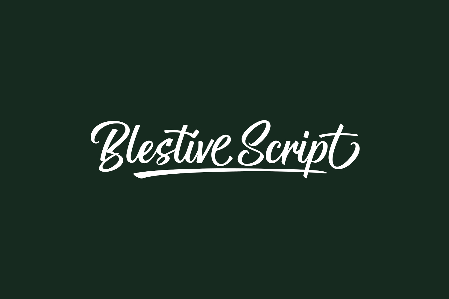 Blestive Script Free Font