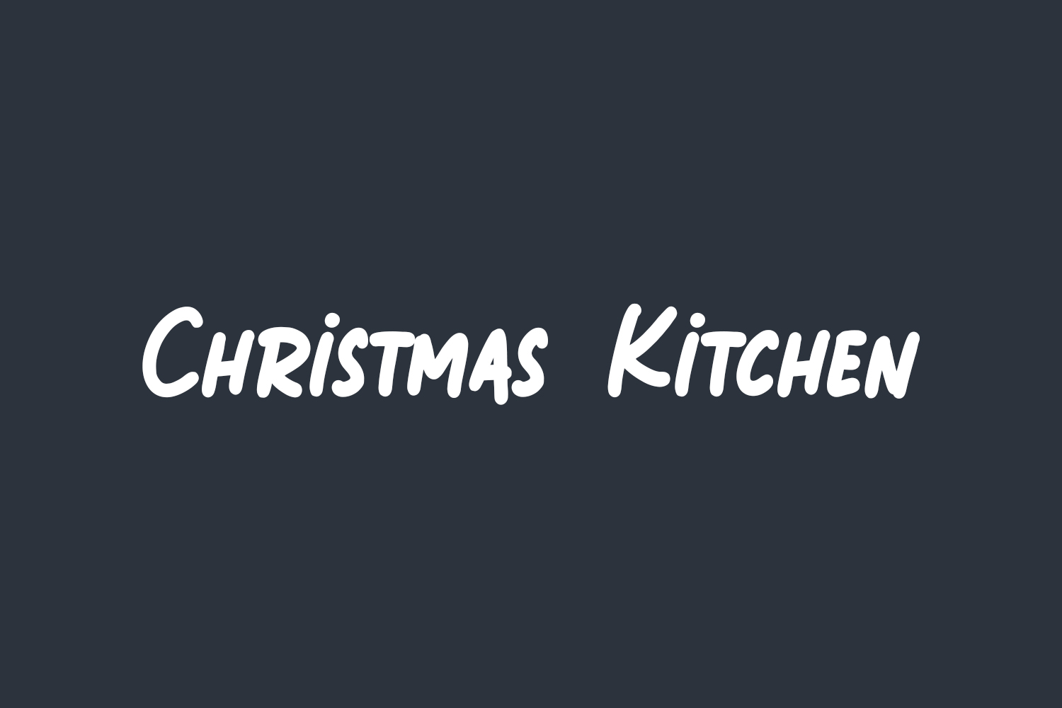 Christmas Kitchen Free Font