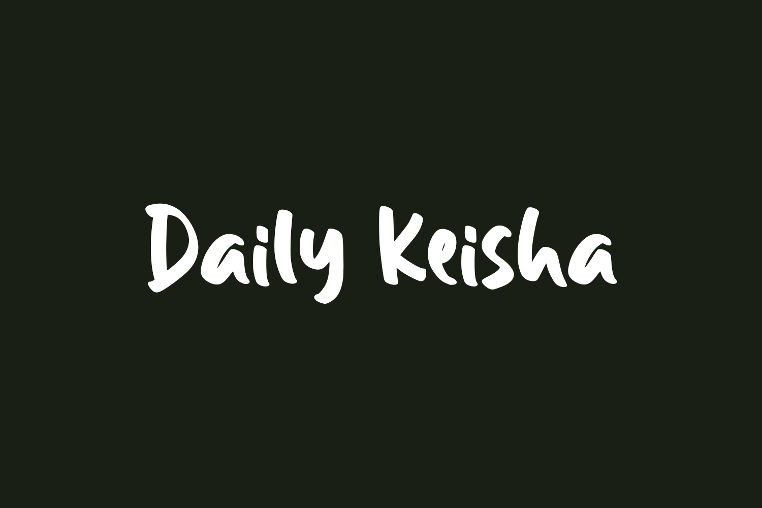 Daily Keisha Free Font