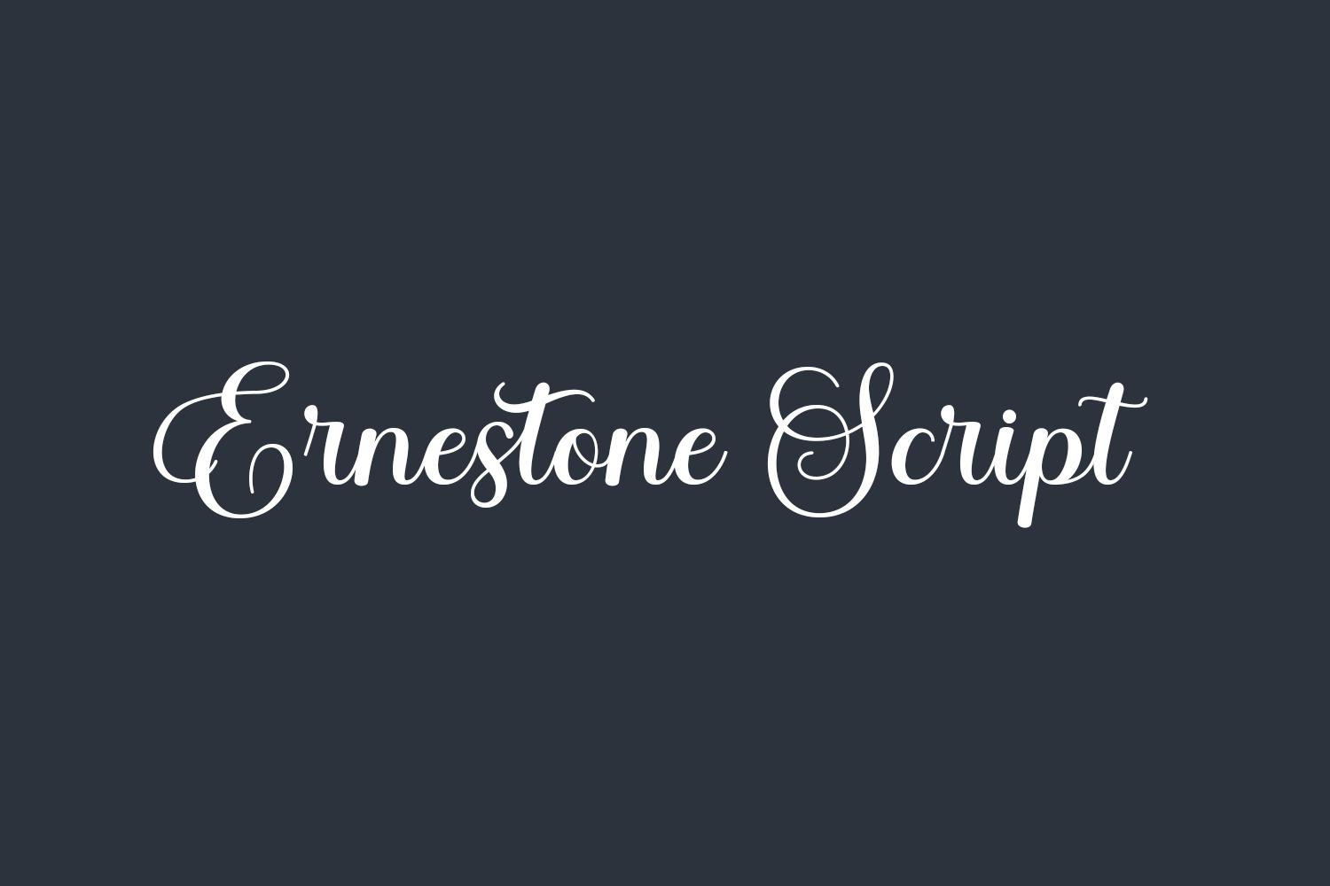 Ernestone Script Free Font
