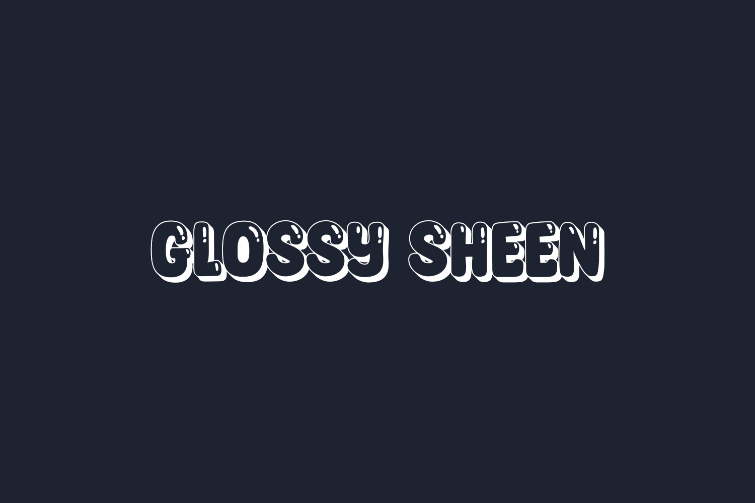 Glossy Sheen Free Font