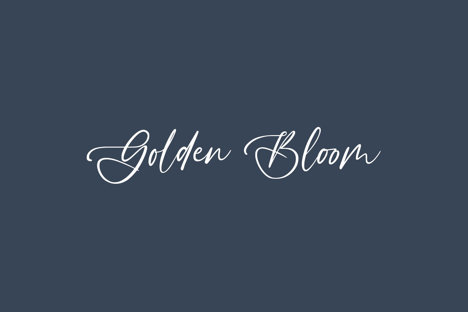 Golden Bloom Free Font
