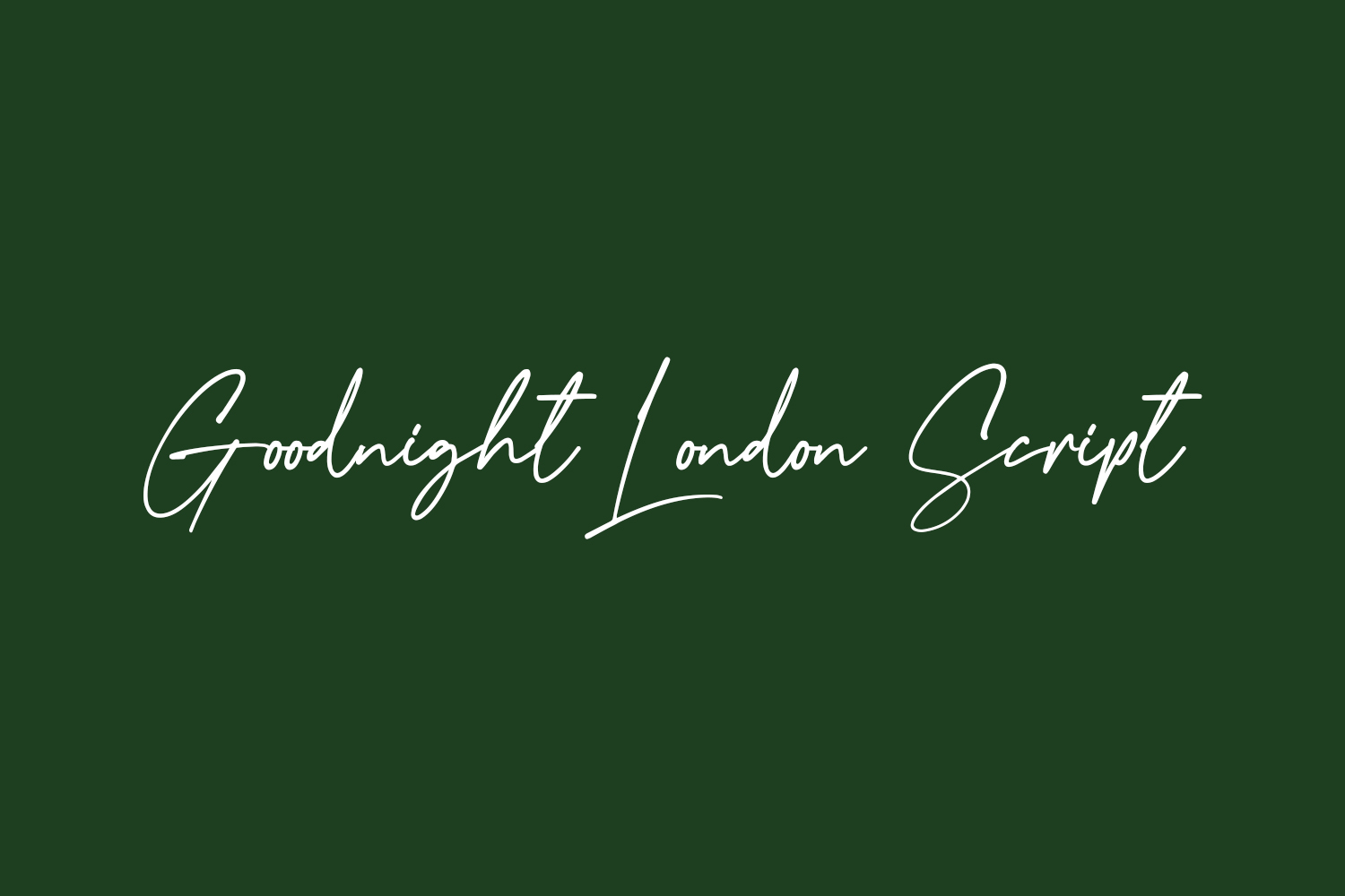 Goodnight London Script Free Font