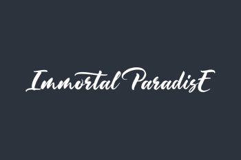 Immortal Paradise Free Font