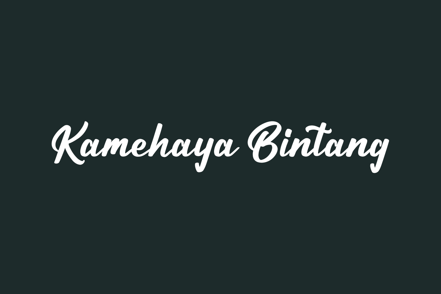 Kamehaya Bintang Free Font