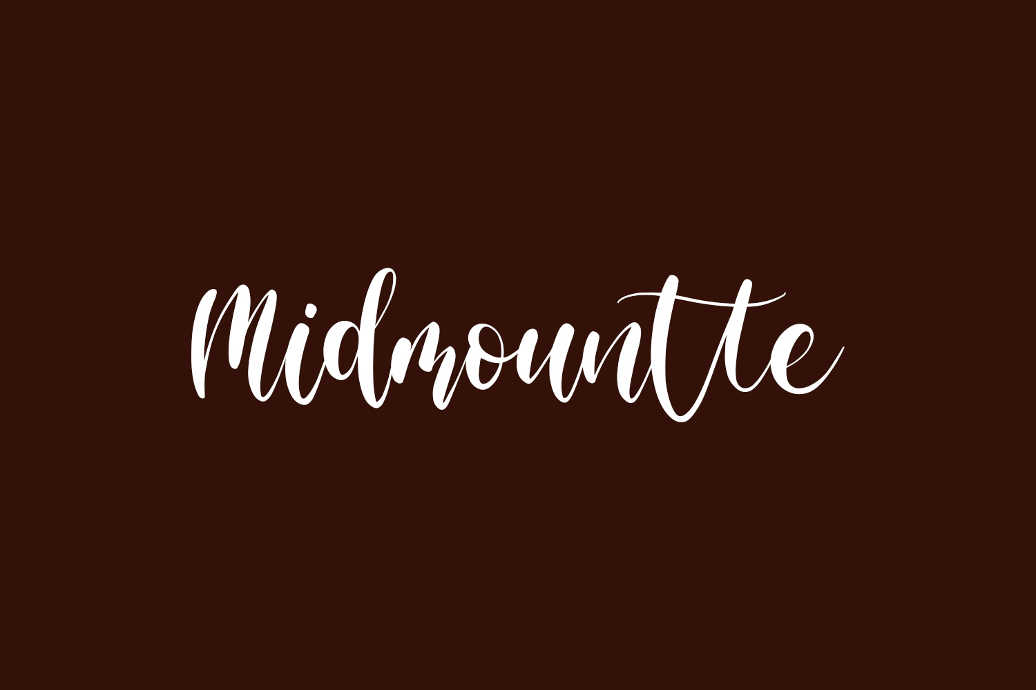 Midmountte Free Font