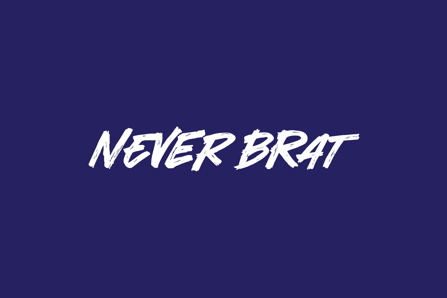 Never Brat Free Font