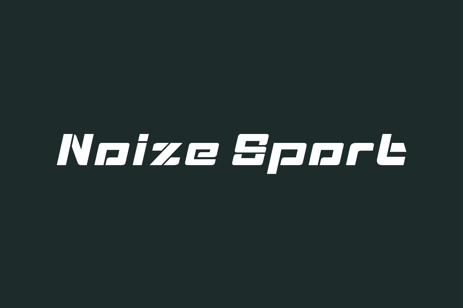 Noize Sport Free Font