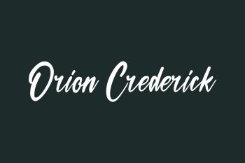 Orion Crederick Free Font