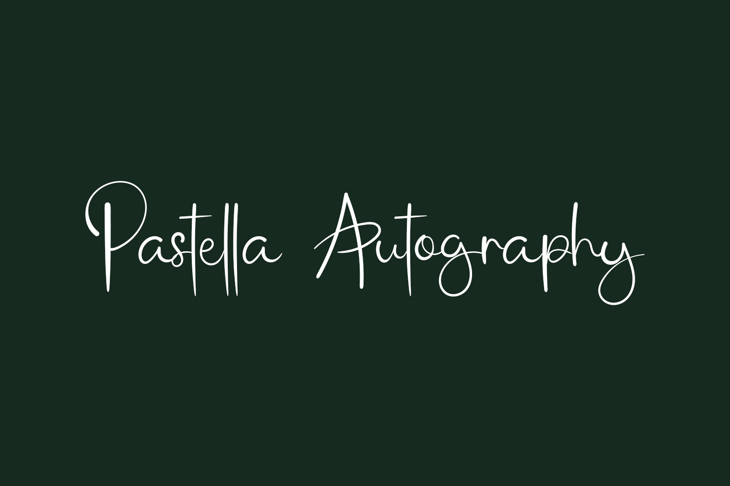 Pastella Autography Free Font