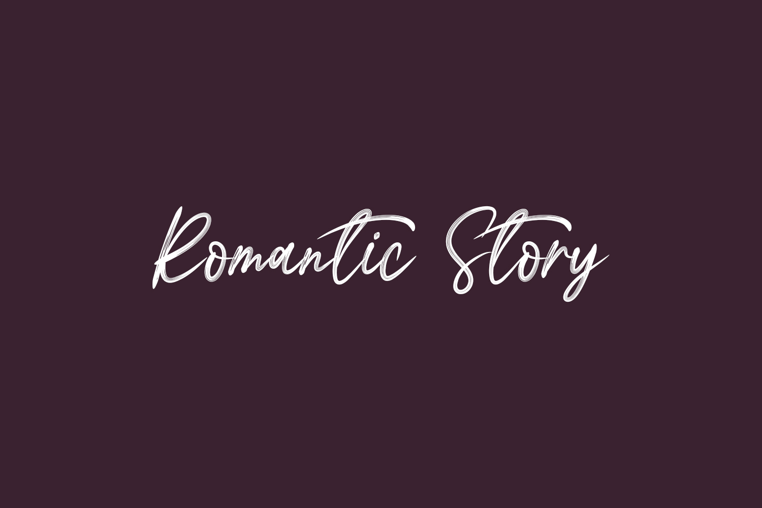Romantic Story Free Font