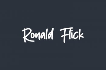 Ronald Flick Free Font