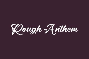 Rough Anthem Free Font