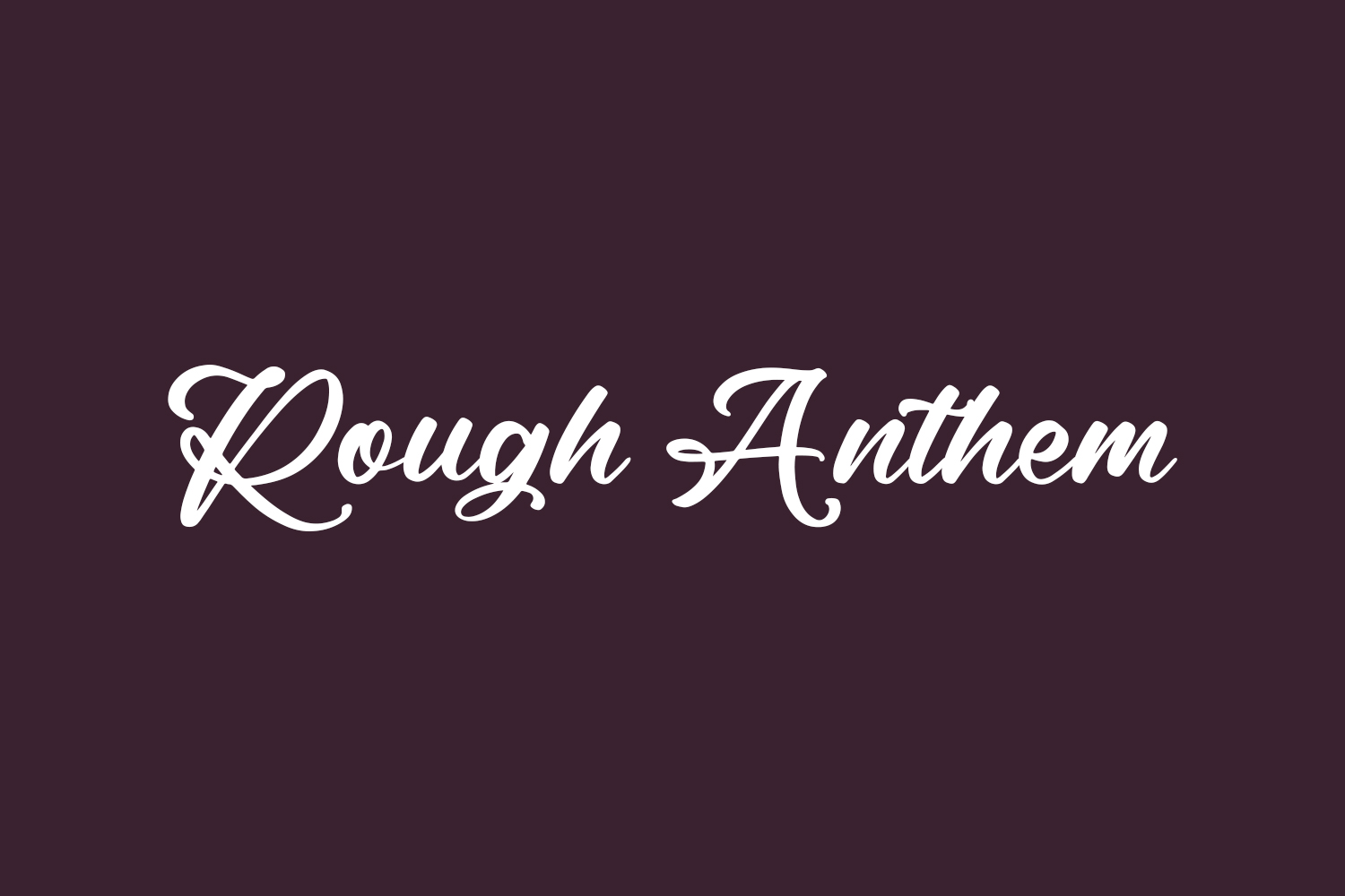 Rough Anthem Free Font