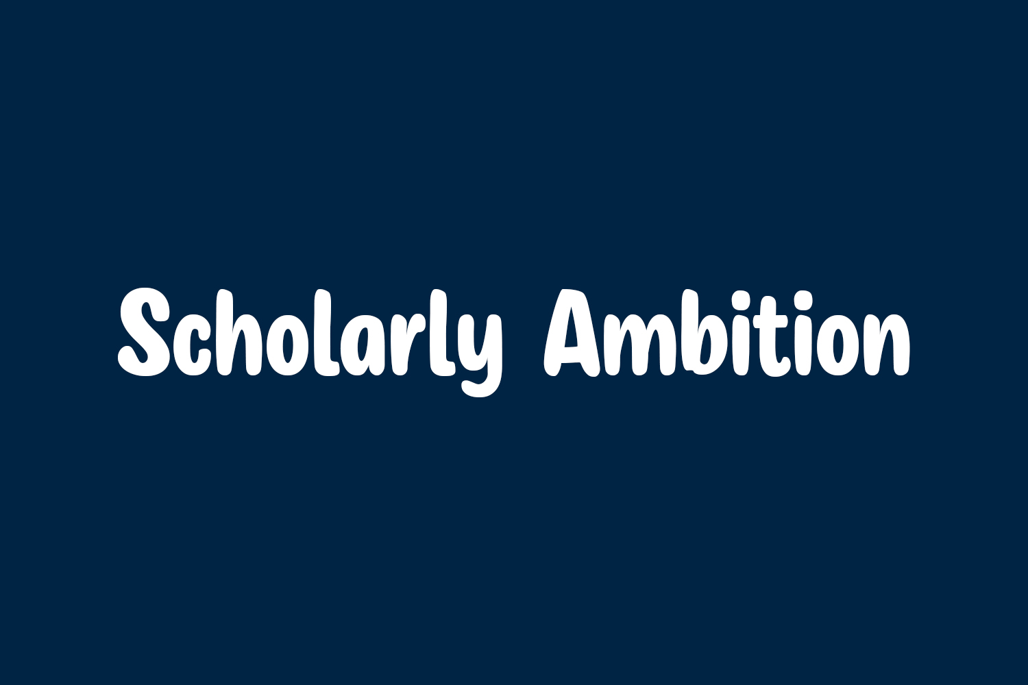 Scholarly Ambition Free Font